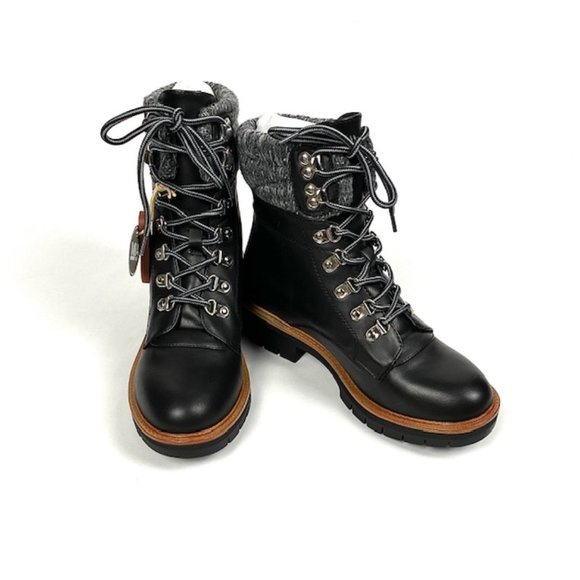 New Mia Regis Lace-Up Lug Sole Boot 7.5 & 8 - Picture 5 of 12